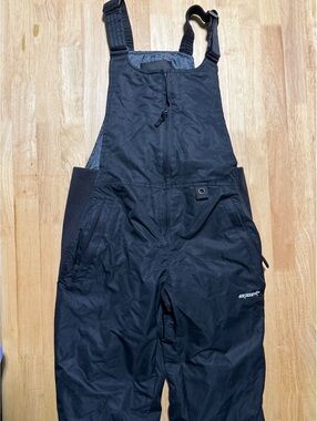 Women’s Skigear Black Insulated Ski Snow Pants Size Small 31L 8K Waterproof